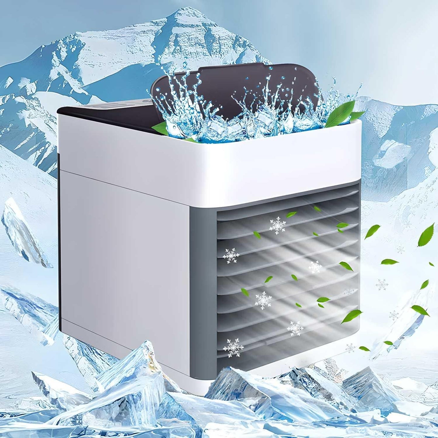 Livingdot mini air conditioner for home with compact design cooling air and fresh leaves