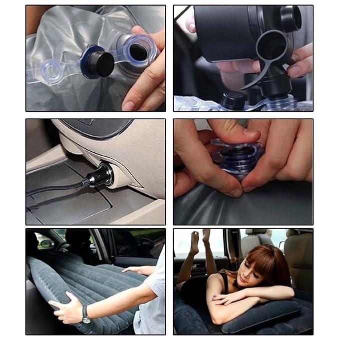 Livingdot portable car travel bed inflatable mattress for comfortable resting inside a car