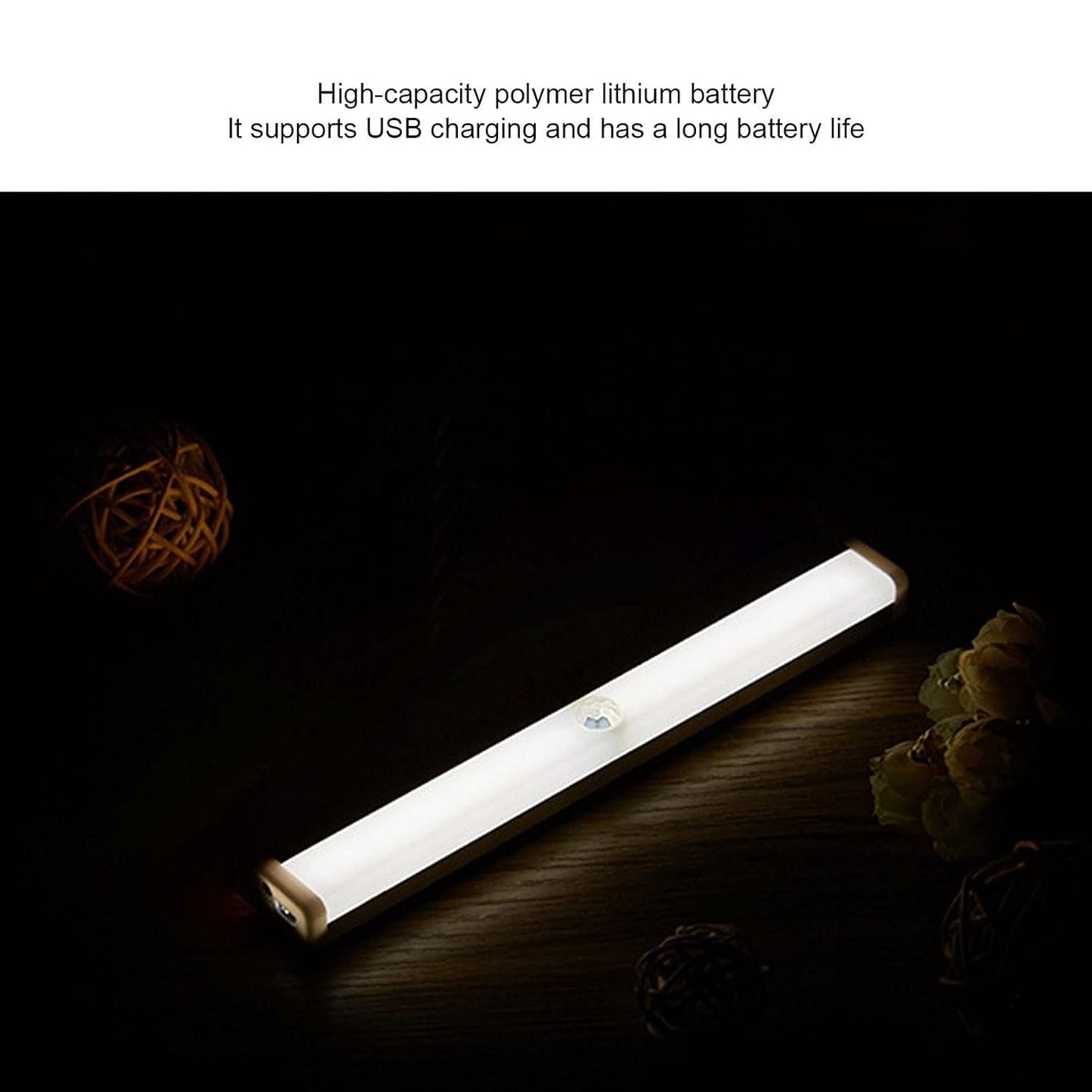 Livingdot USB rechargeable LED light with high-capacity polymer lithium battery and long battery life
