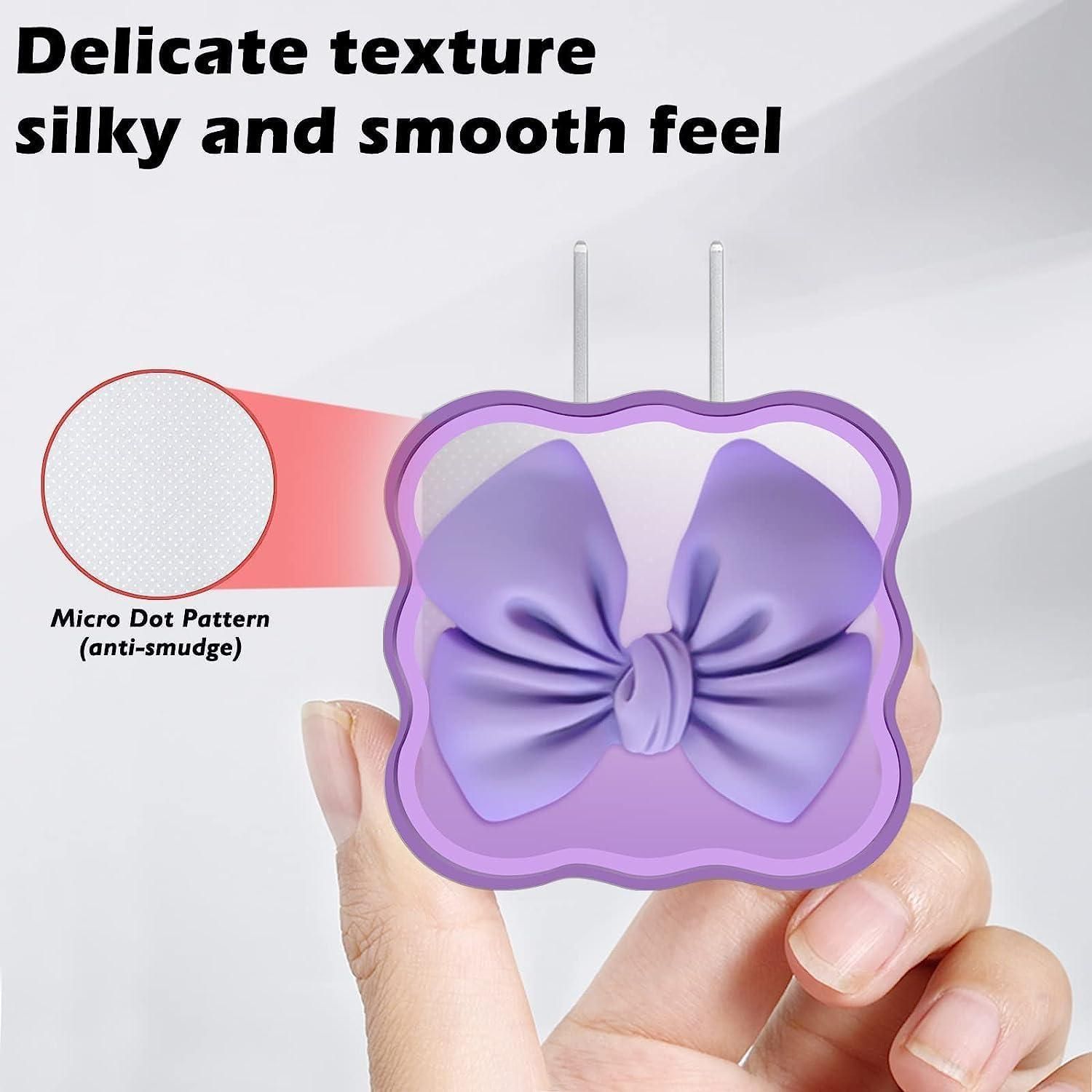 Livingdot purple decorative charging protective case with delicate texture and silky smooth feel