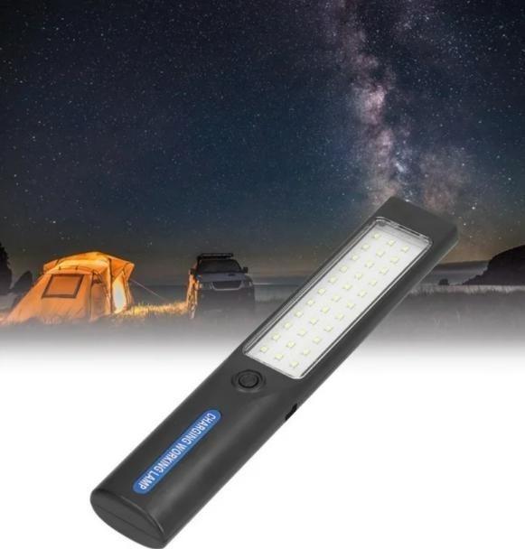 Livingdot solar chargeable magnetic lights handheld LED light with camping background under starry night
