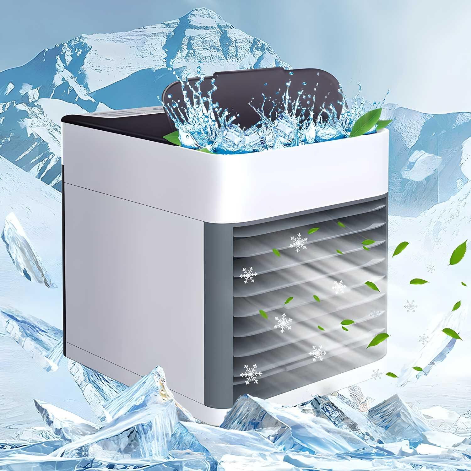 Livingdot mini air conditioner for home with compact design cooling air and fresh leaves