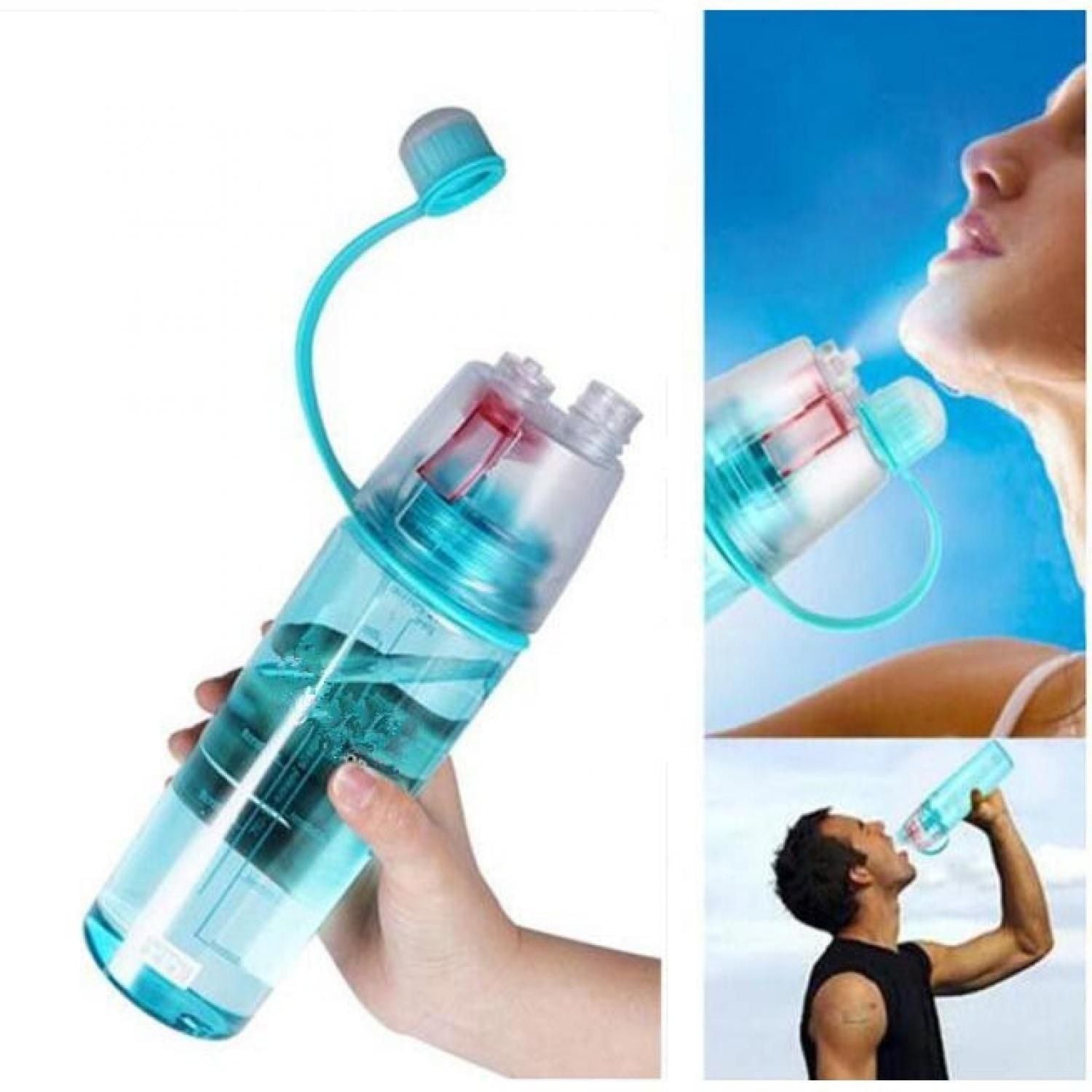 Livingdot leakproof sports bottle in blue with secure cap for easy hydration on the go