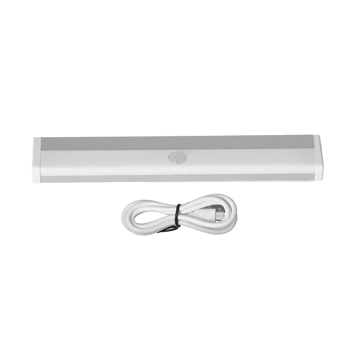Livingdot USB rechargeable LED light with sleek white design and included charging cable